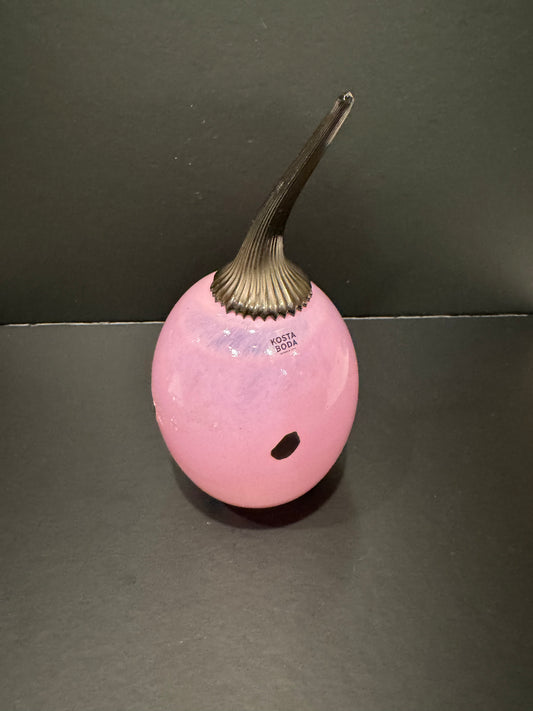 Pink Roots Collection Figurine by Gunnel Sahlin for Kosta Boda