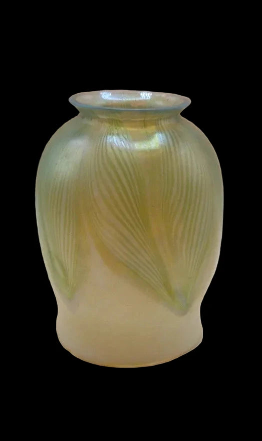 Tiffany Studios Favrile Glass Pulled Feather Shade