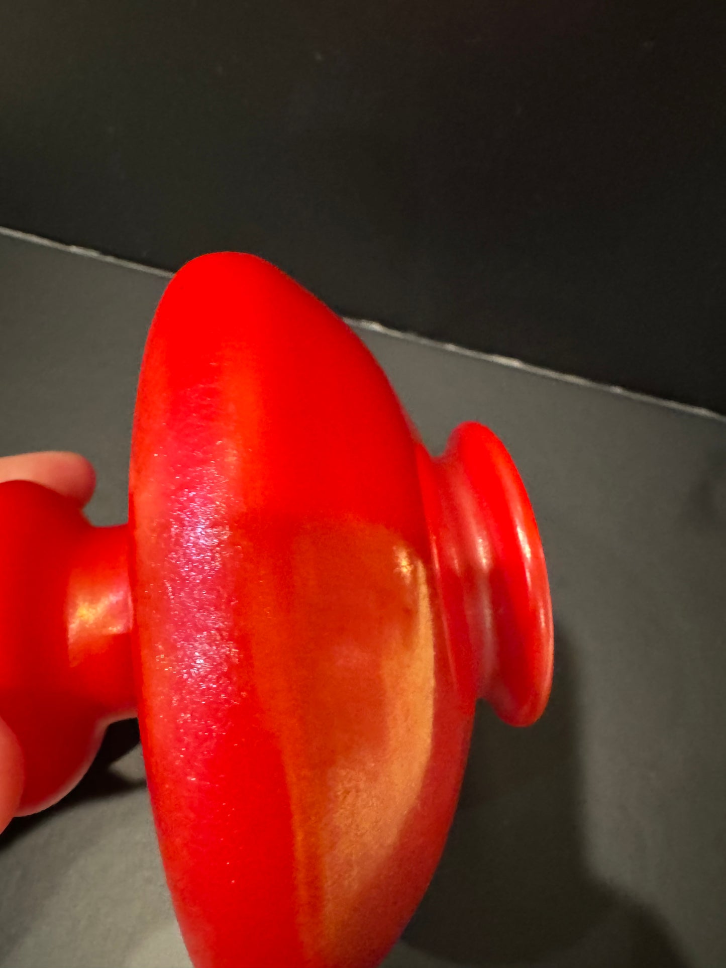 Rare Tiffany Studios Red Favrile Art Glass Vase, Louis Comfort Tiffany, Signed & Numbered