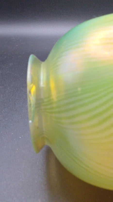 Tiffany Studios Favrile Glass Pulled Feather Shade