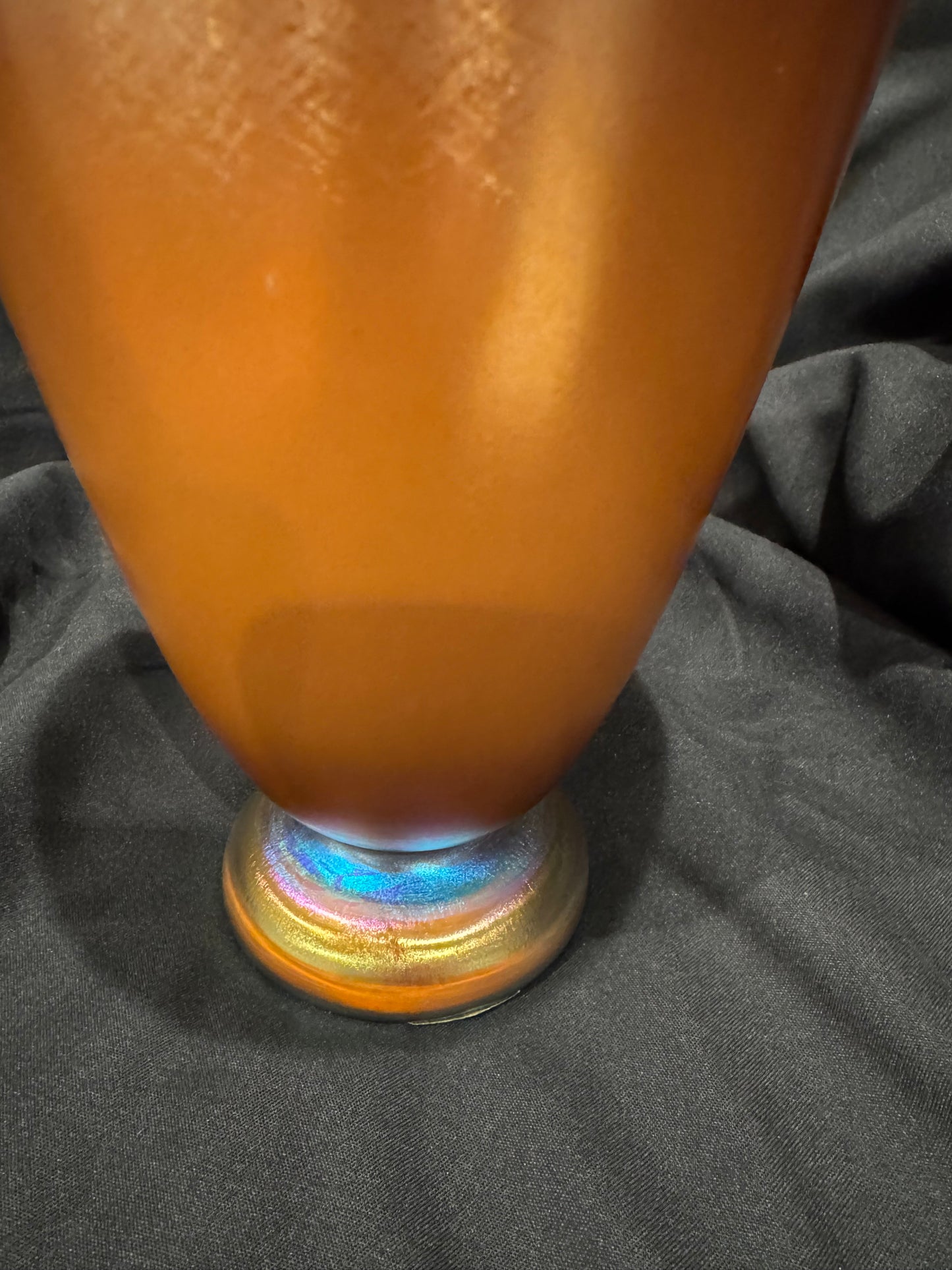 Massive Tiffany Studios Favrile Glass Vase with Tel el-Amarna Decoration, Circa 1900