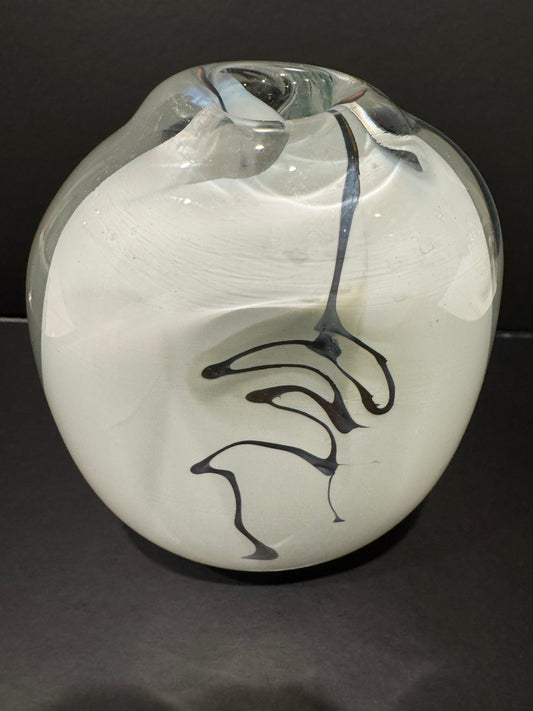 Sharon Fujimoto Art Glass Vase Signed c. 1982