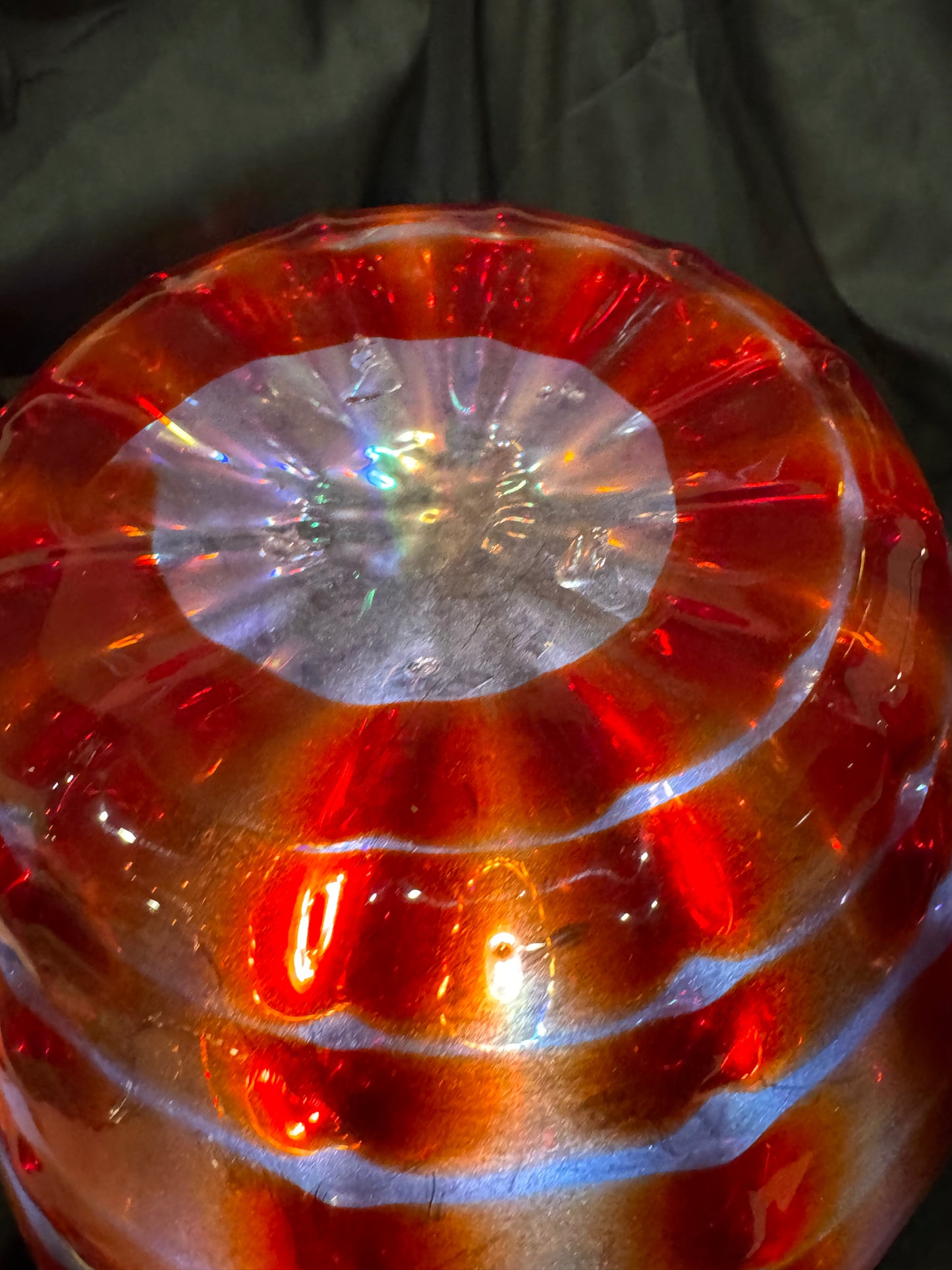 Fratelli Toso Murano Glass Vase with Rare Technique - 14"