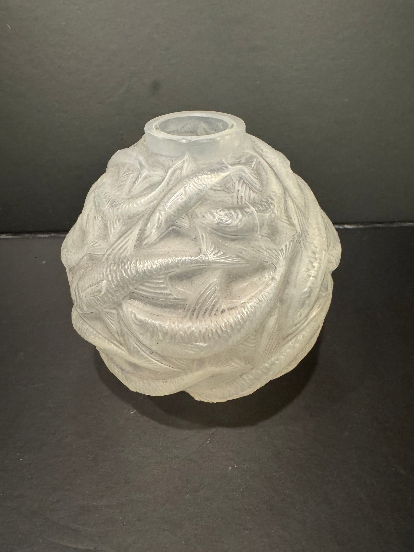 Rene Lalique Glass 'Oleron' Vase