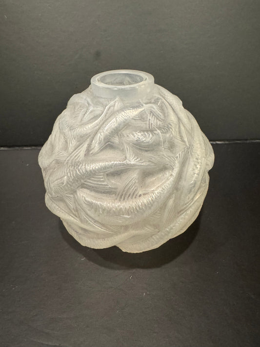 Rene Lalique Glass 'Oleron' Vase
