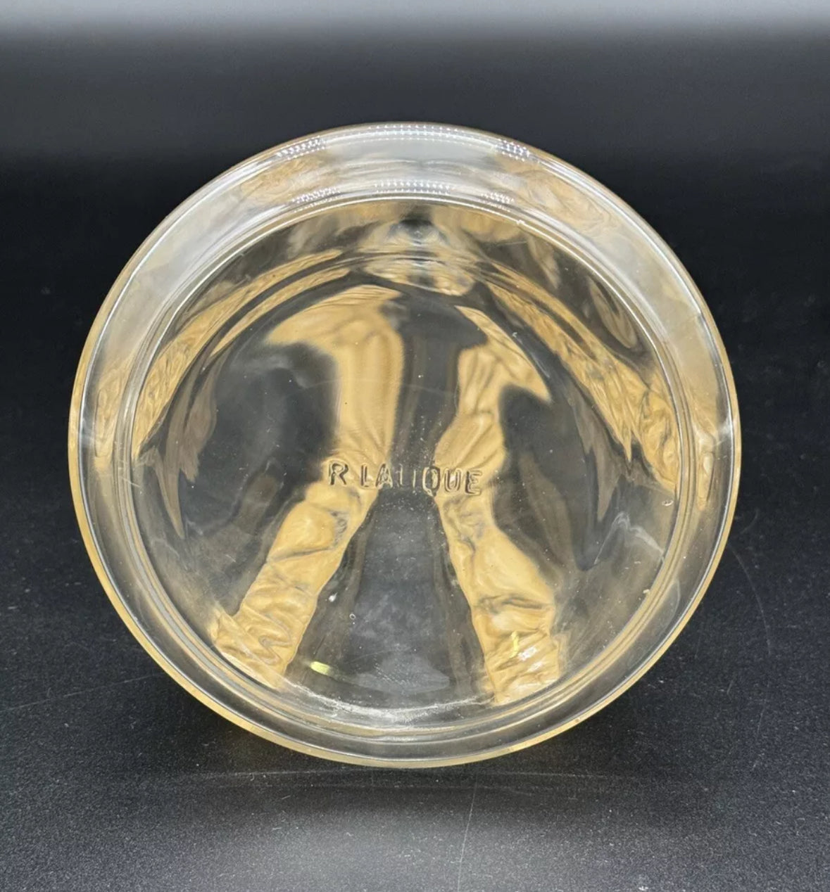 R. Lalique Six Figurines Decanter c1914