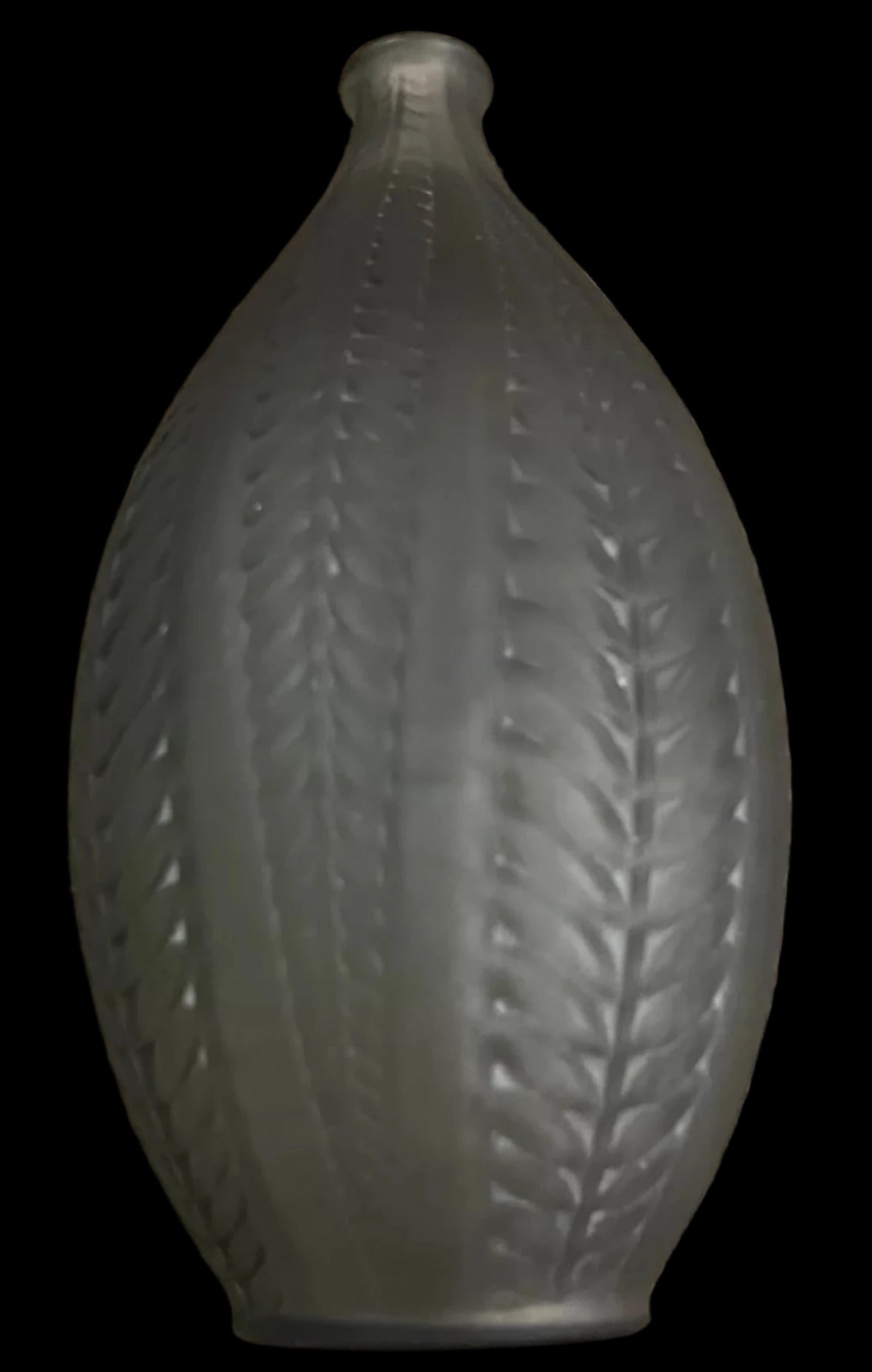 René Lalique 1860-1945 France Acacia Vase In mouth brown art glass￼