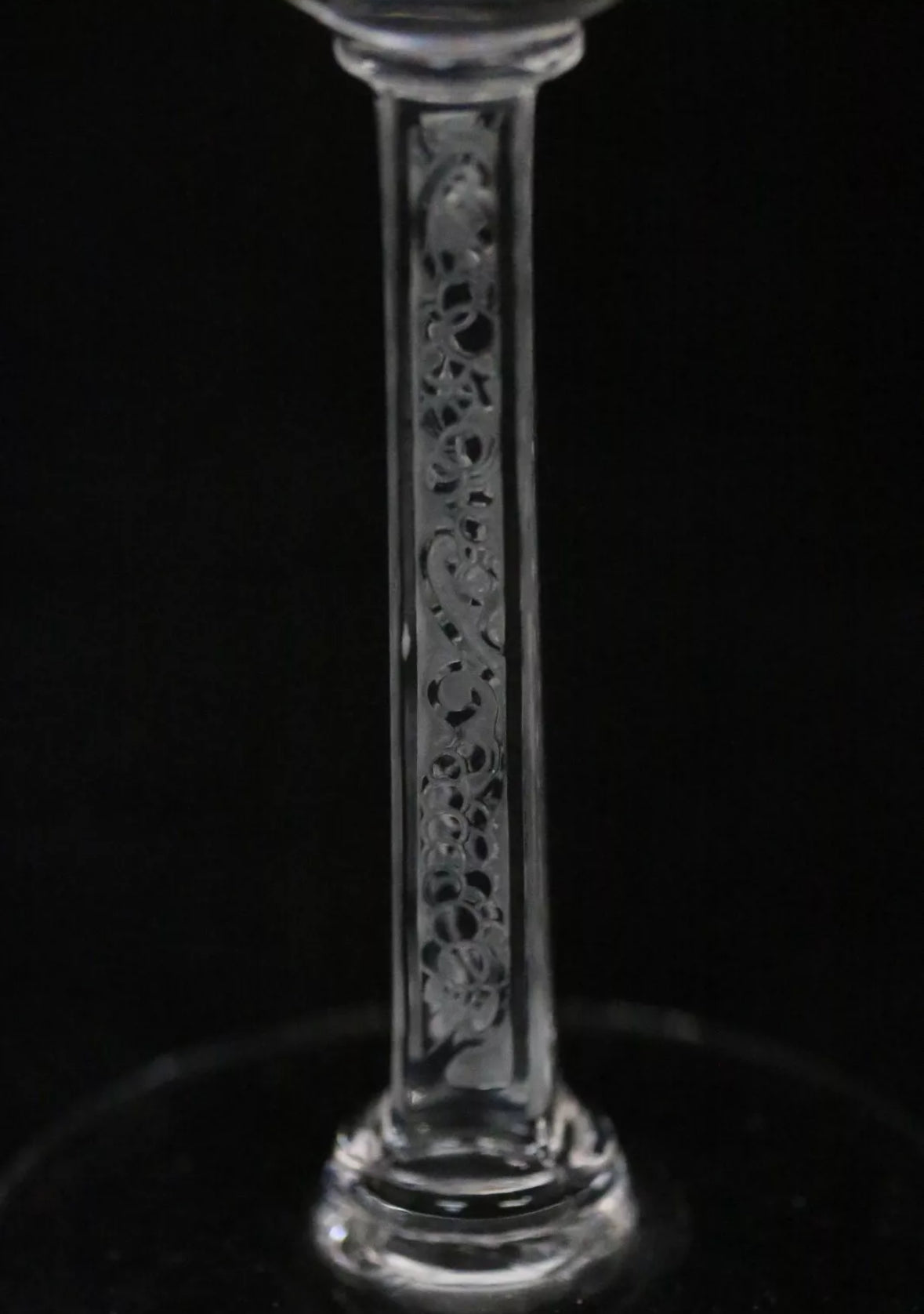 Lalique Phalsbourg Bordeaux Wine Glass Crystal France Signed Set Of 11