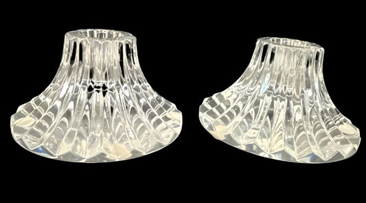 Pair Baccarat Massena 1in candle holders / candle sticks