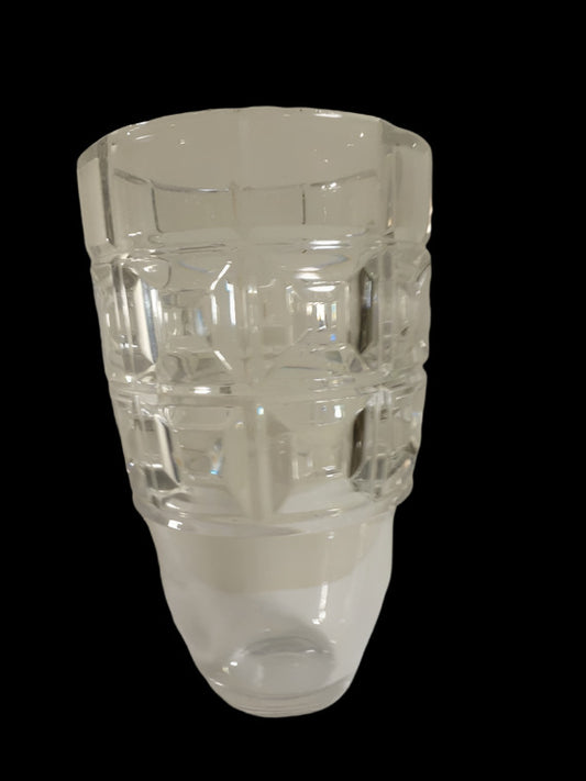 Mint Large Signed Rosenthal Crystal Art Glass Vase