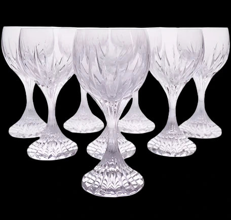 Set of 8 Baccarat Massena Wine Glasses