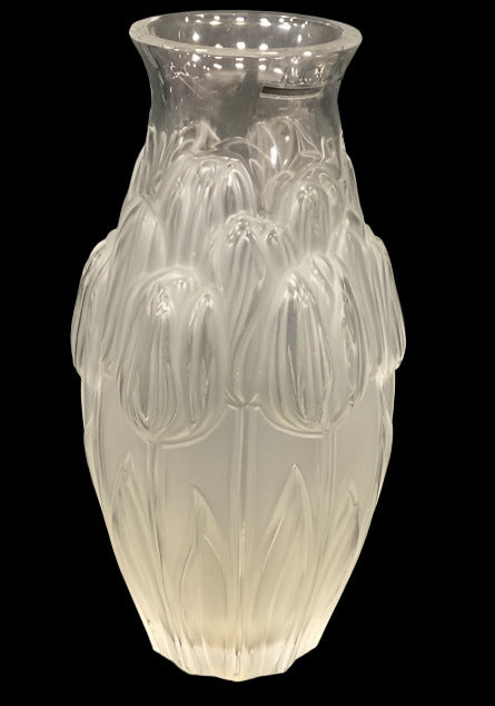 Lalique Tulips Vase