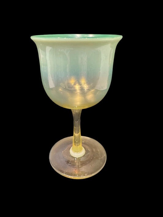 Tiffany Studios Green and Yellow wine
