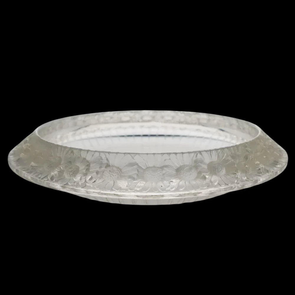 Rene Lalique "Marguerites" Large Crystal Bowl c.1941 Very Rare !