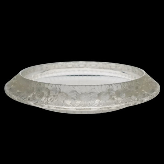Rene Lalique "Marguerites" Large Crystal Bowl c.1941 Very Rare !