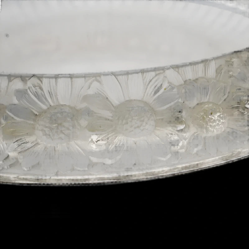 Rene Lalique "Marguerites" Large Crystal Bowl c.1941 Very Rare !