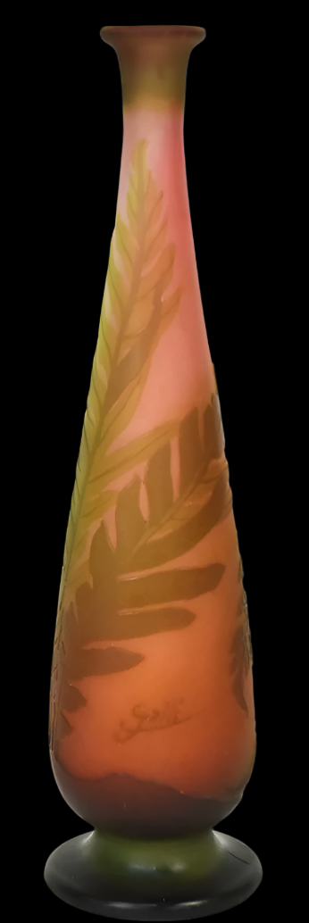 Slender Emile Galle Cameo Vase