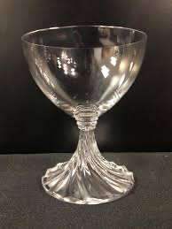 RAMBOUILLET Goblet LALIQUE CRYSTAL #15163 5.5" tall Made France